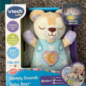 Sleepy Sounds Baby Bear - Blue and Cream